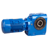 Helical worm gear reducer