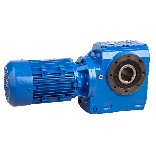 Helical worm gear reducer