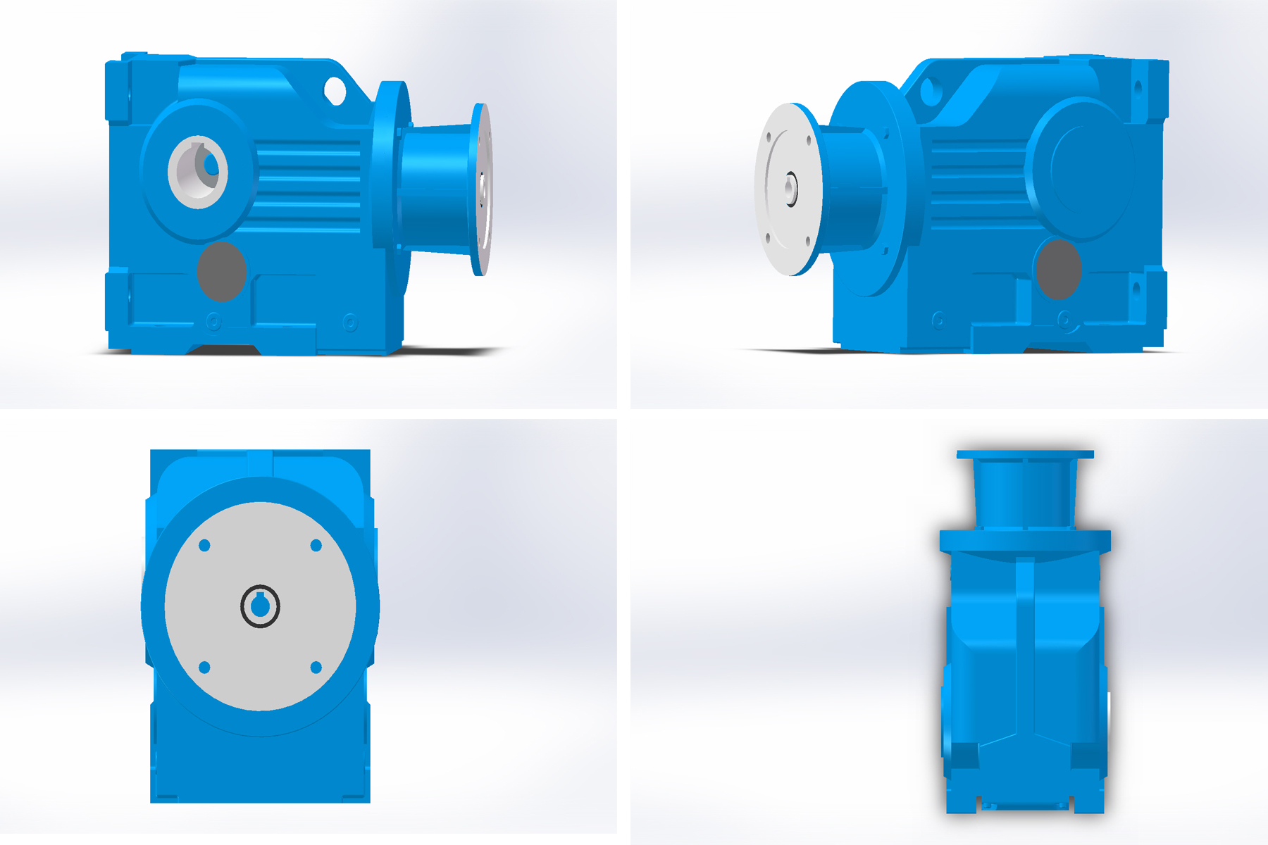 HELICAL BEVEL GEARED MOTOR