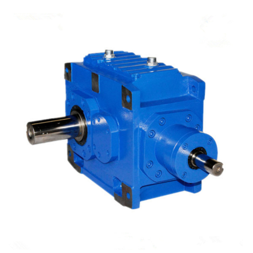 Right angle helical gearmotor