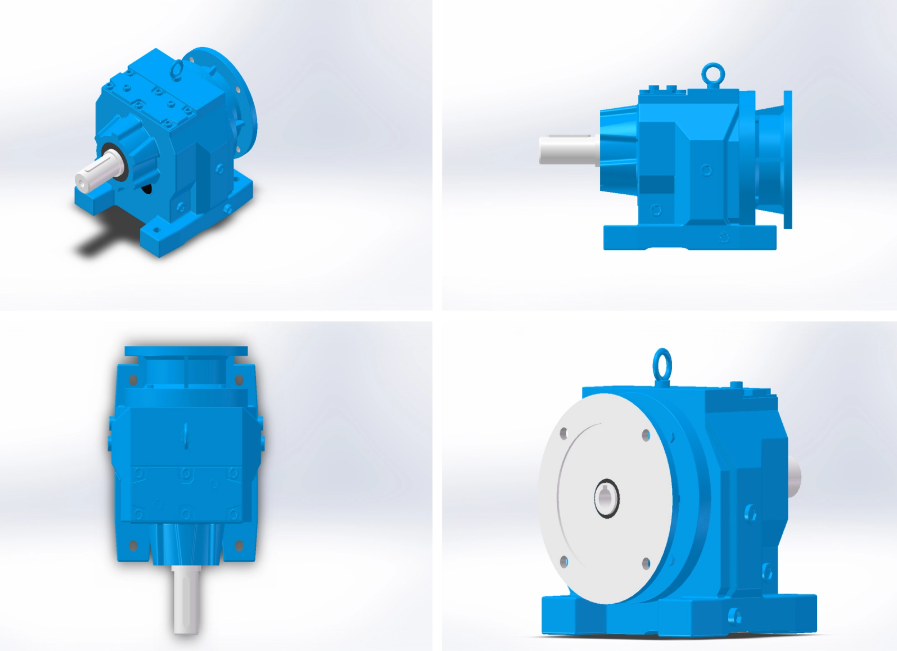 inline helical gearmotor for automation lines