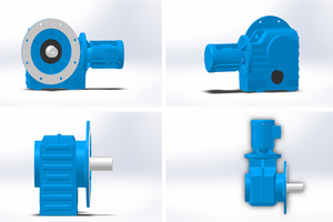 RIGHT ANGLE GEARED MOTOR