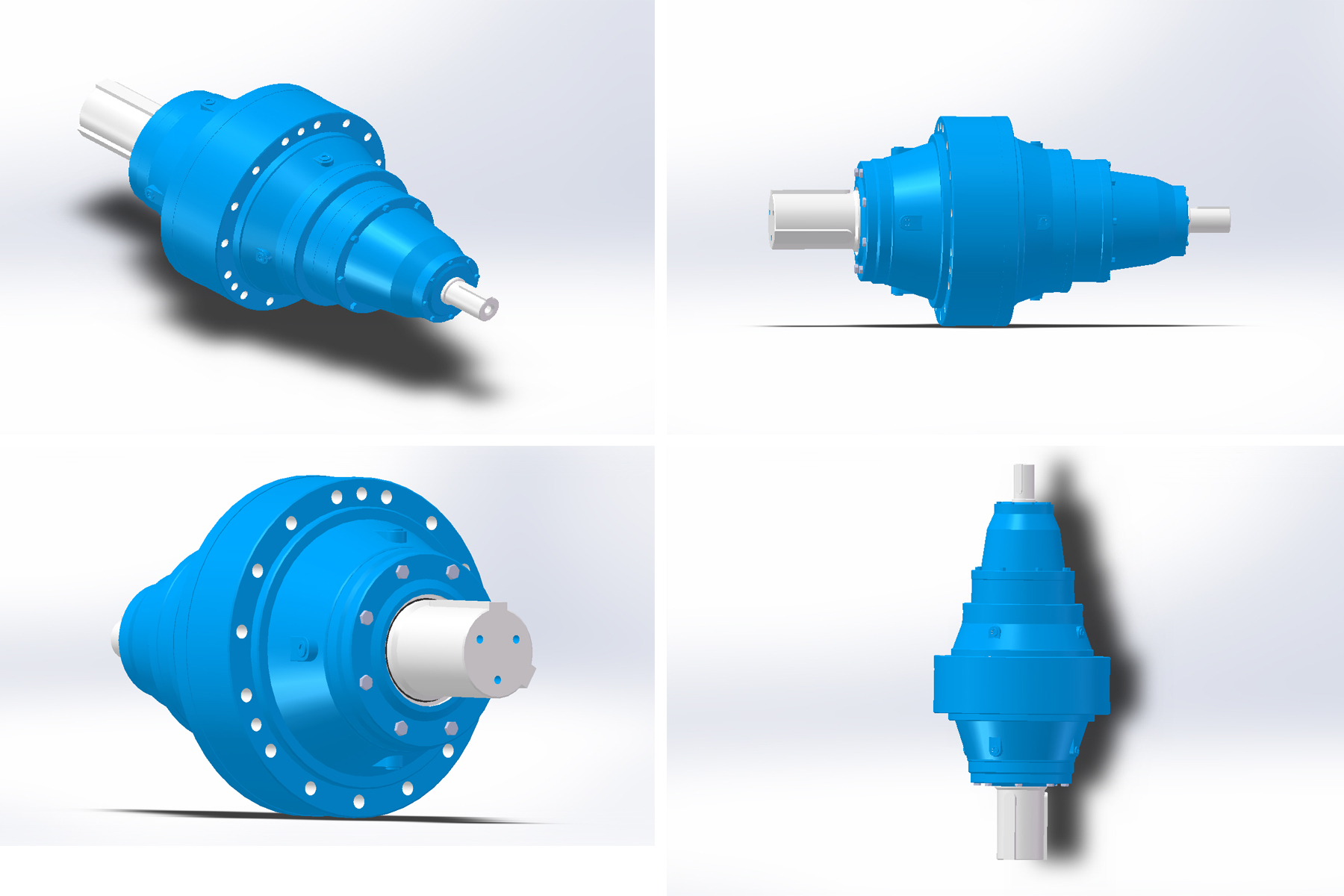 Helical-bevel planetary gear reducer