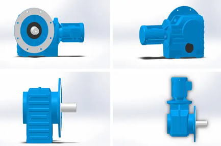 helical worm gear