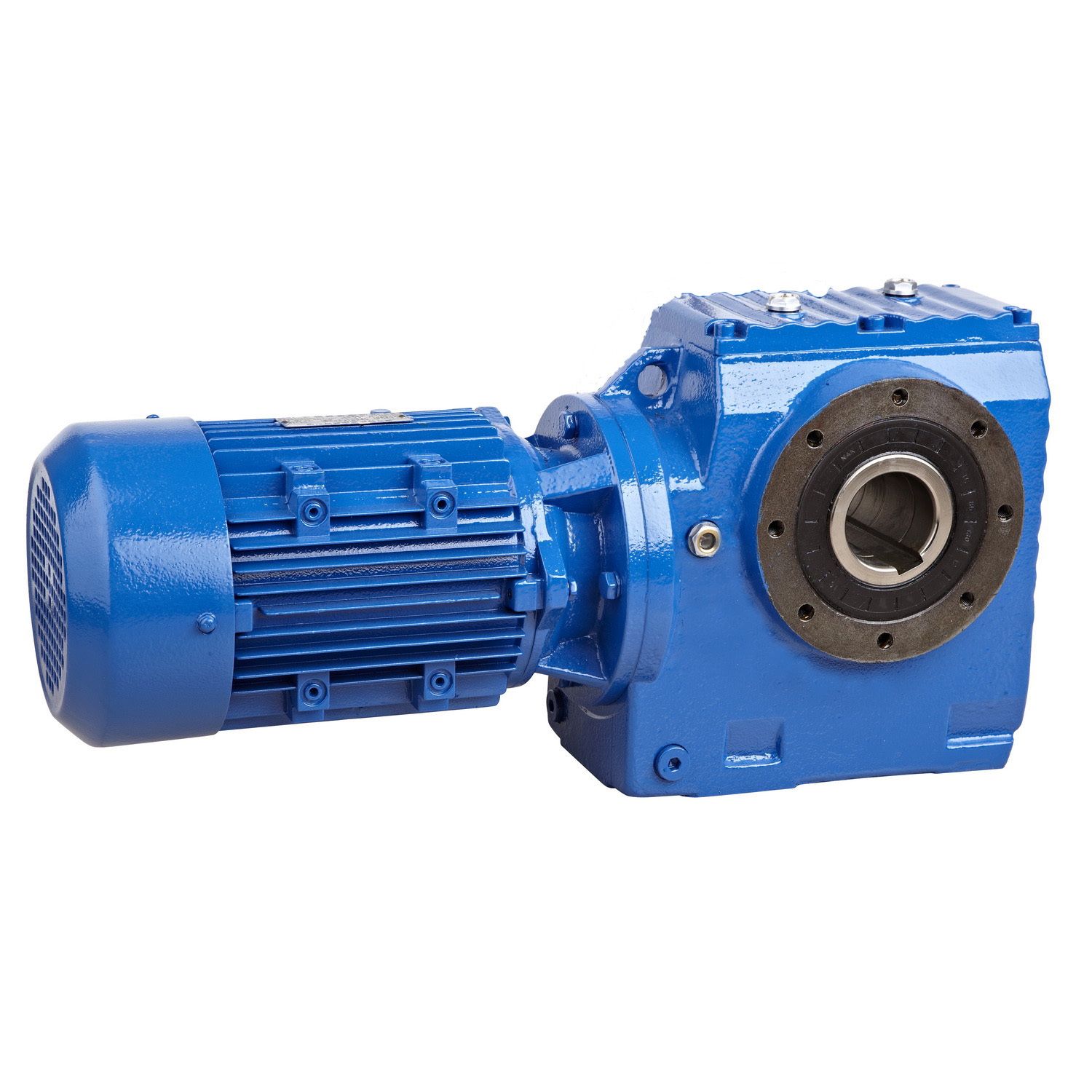 Helical worm gearbox